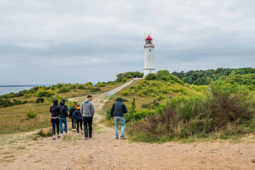Spaziergang zum Leuchtturm auf Hiddensee